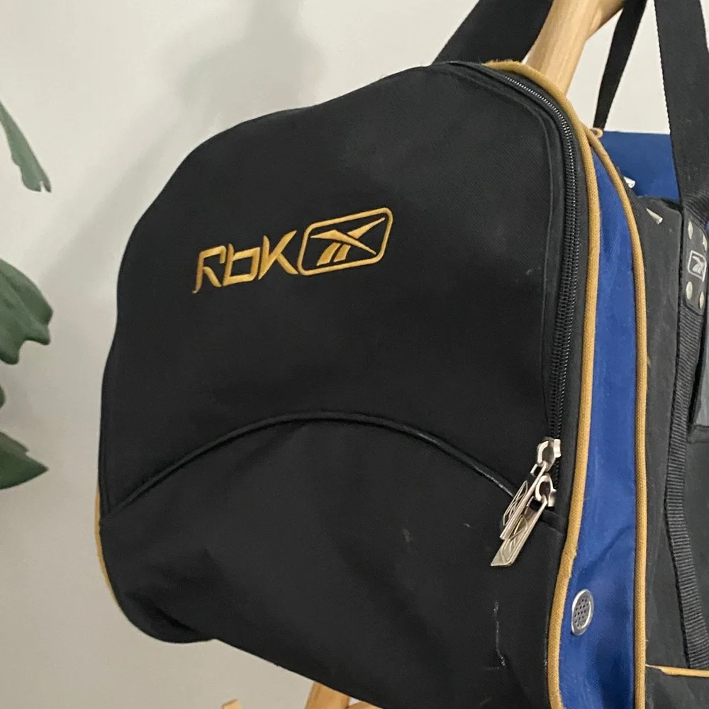 Vintage Florida Panthers Reebok Black and Blue Duffel Bag